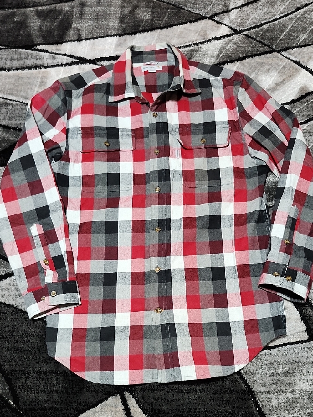 CARHARTT ORIGINAL FIT HEAVYWEIGHT COTTON BUTTON-DOWN LONG-SLEEVE SHIRT